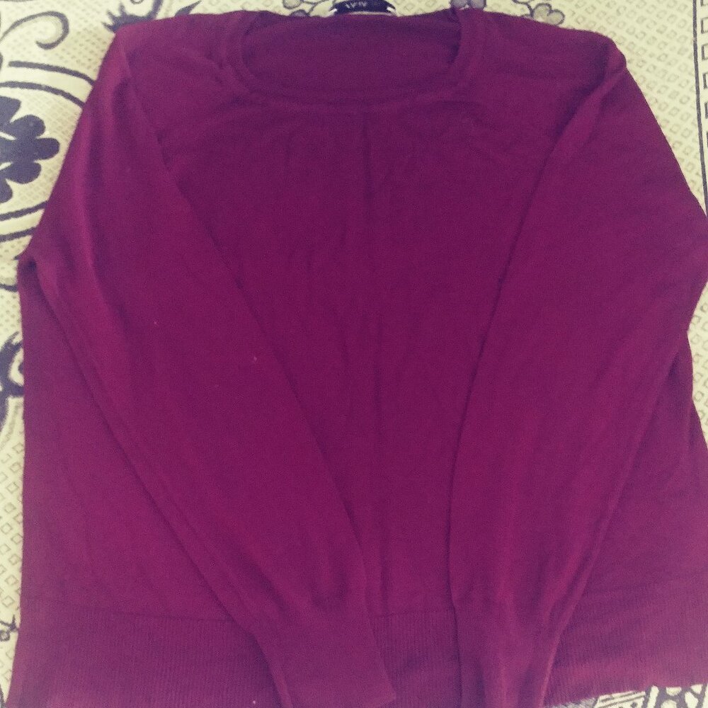 Zara knit maroon sweater